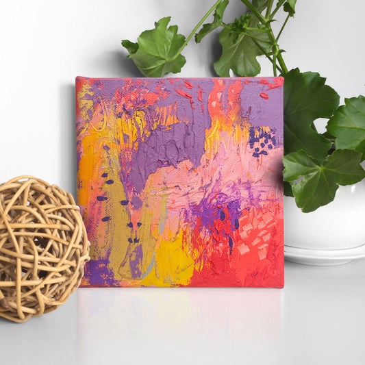 Colorations Mini Canvases and Easel - Set of 6 (Item #POLLOCK)